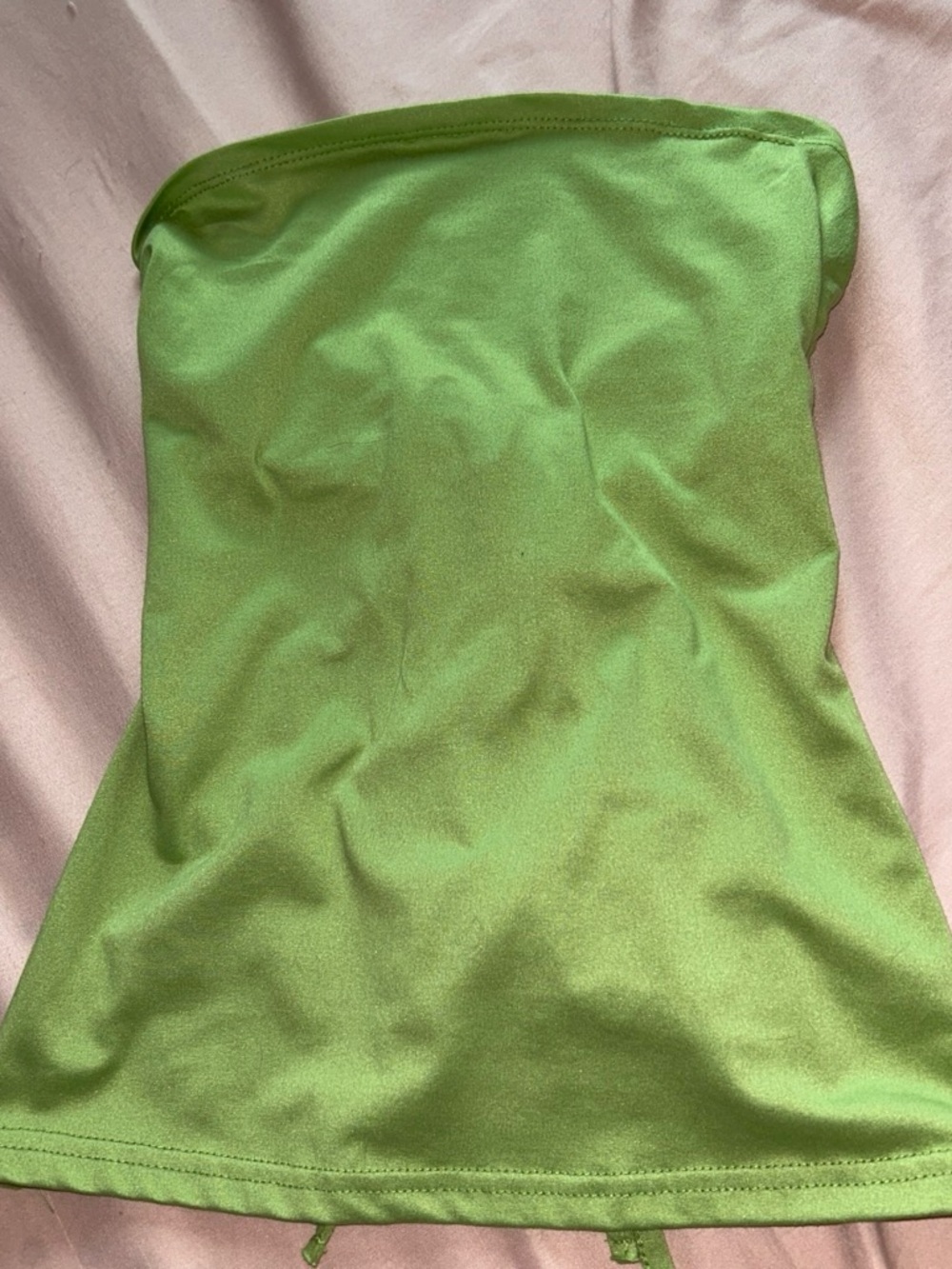 Strapless Lime Green Women's Tube Top